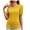 Yellow, variant on Dressy Womens Sheer Lace Short Sleeve Shirts Casual Scoop Neck Cute Summer Tops Loose Fit Fashion Mesh Tshirt Blouses