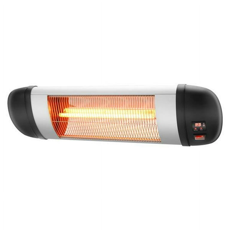 New Arrival Outdoor Patio Heater, ZOKOP US PHW-1500CR 1500W Wall Terrace Heater with Remote Control / First Gear / Fake Firewood / Single Color / 1 Quartz Tube Black for Patio, Garage New Arrival Outdoor Patio Heater, ZOKOP US PHW-1500CR 1500W Wall Terrace Heater with Remote Control / First Gear / Fake Firewood / Single Color / 1 Quartz Tube Black for Patio, Garage