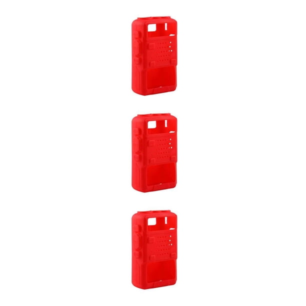 Inteprter Funda protectora de silicona suave para Walkie Talkie, soporte de protección de Radio móvil de mano, bolsa, suministros para Type3 NO3