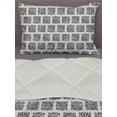 thumbnail image 3 of Abstract Comforter & Sham Bedding Set, Square Shapes with Doodle Little Dots Retro Style Halftone Effect Design, 3 pcs Duvet Set Microfiber Filling Quilt, 5 Sizes, Black and Coconut, by Ambesonne, 3 of 4