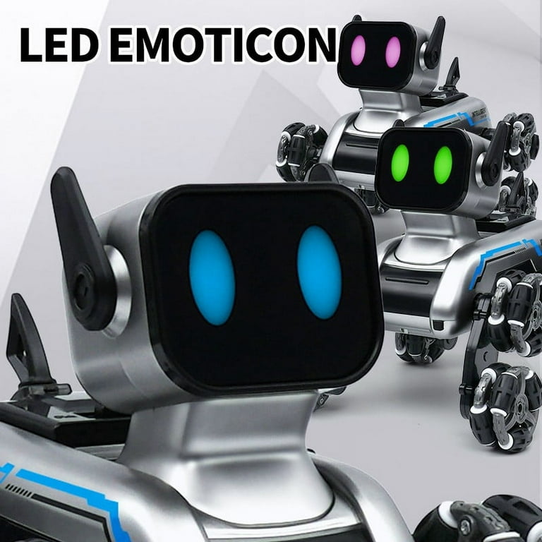 HMPEAIIY Eight Wheeled Stunt Robot Dog Gesture Sensing