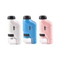 thumbnail image 2 of Handheld Microscope 60-120 Times Pocket Microscope Suitable for Children LED Light Portable Mini Microscope Children Gift, 2 of 5