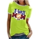 thumbnail image 1 of Elegante blusa de manga corta con cuello redondo y manga abullonada de punto para mujer OAVQHLG3B Store lin121212, 1 of 5