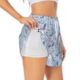 thumbnail image 3 of Lsque Animal Printed Women's Running Shorts with Liner Pockets,Elastic Quick Dry Workout Athletic Gym Yoga Shorts,Womens High Waist Shorts-XX-Large, 3 of 9