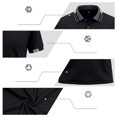 thumbnail image 7 of XAOFW Summer Polo Shirts For Man Fashion Ice Silk V Neck Short Sleeve Button Down Shirts For Everyday Wear Trendy Tops L, 7 of 7