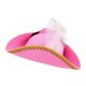 thumbnail image 3 of Decoración de sombrero de pirata, gorra de capitán para juegos de rol, festivales, cosplay y disfraces. Rosa, 3 of 9
