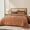 Burnt Orange, variant on EVERGRACE 3 Pieces Luxurious Velvet King Quilts, Ultra Soft Lightweight Velvet Comforter Set, Matelasse Oversized Bedspread Coverlet for All Season with 2 Shams, Burnt Orange, 108''x96''