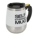 thumbnail image 4 of Taza agitadora automática, vaso mezclador eléctrico con revestimiento de acero inoxidable de 400ml, taza mezcladora eléctrica para viajes, oficina, color blanco, 4 of 12