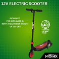 thumbnail image 2 of M8TRX Sports M90 Red 12V Electric Scooter for Kids Ages 8+, Up to 10 MPH, 2 of 13