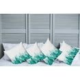 thumbnail image 2 of Ambesonne Butterfly Throw Pillow Cover 4 Pack, Spring Theme Abstract, 16", Teal White, 2 of 7