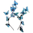 thumbnail image 2 of Diadema de Mariposa Salvador para Mujer Azul, 2 of 8