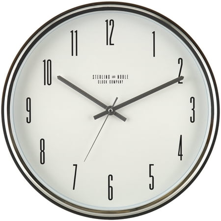 Mainstays 15" Chrome Wall Clock