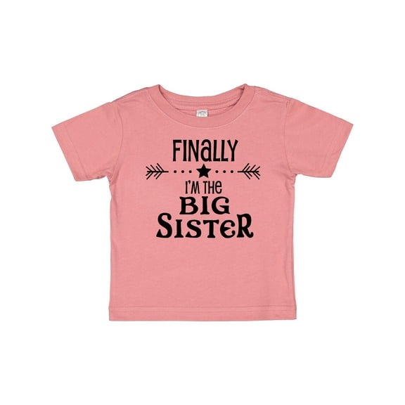 Inktastic Finally I'm the Big Sister Girls Baby T-Shirt