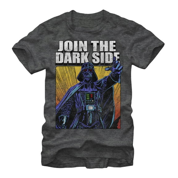 Men's Star Wars Join Vader  Graphic Tee Charcoal Heather Medium