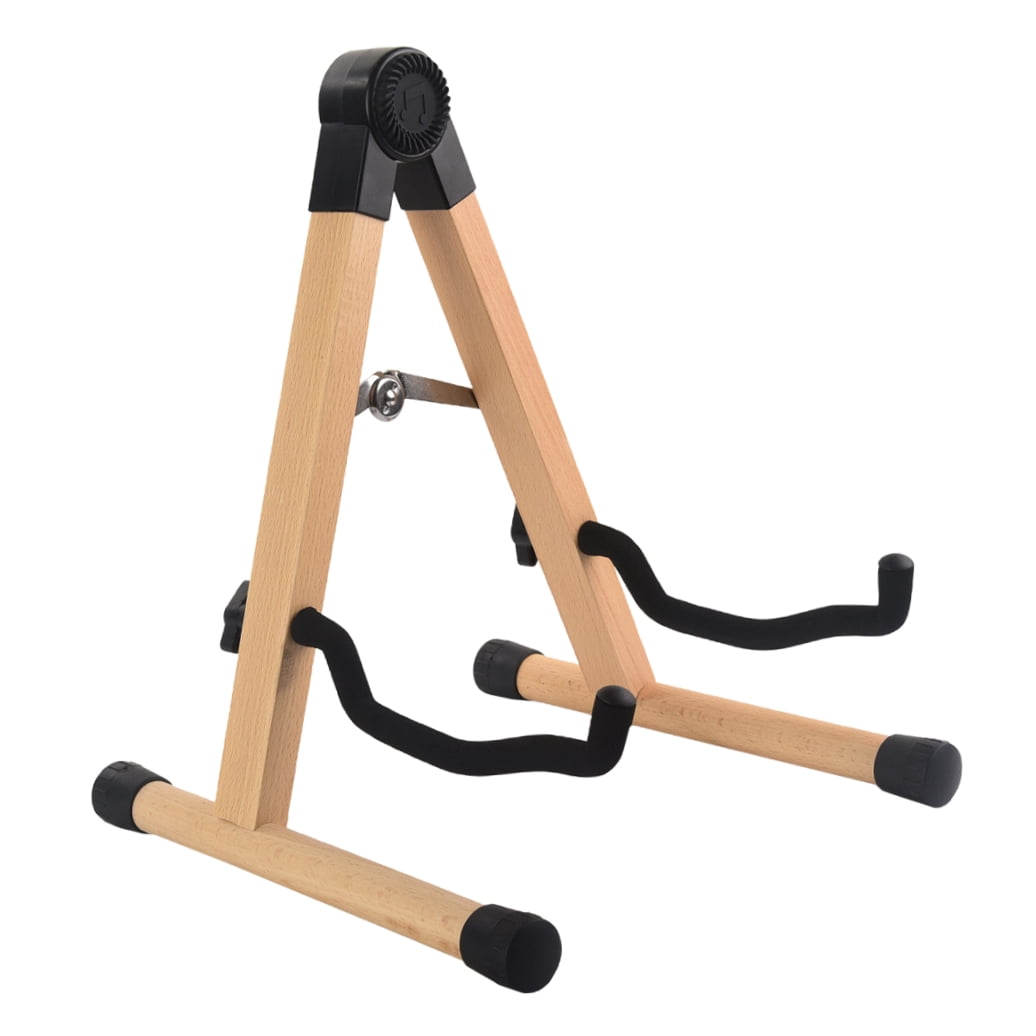 WHAMVOX Wooden Guitar Stand Guitar Display Holder Wood Guitar Holder Universal Display Stand for Guitar Bass