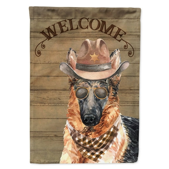German Shepherd Country Dog Flag Canvas House Size