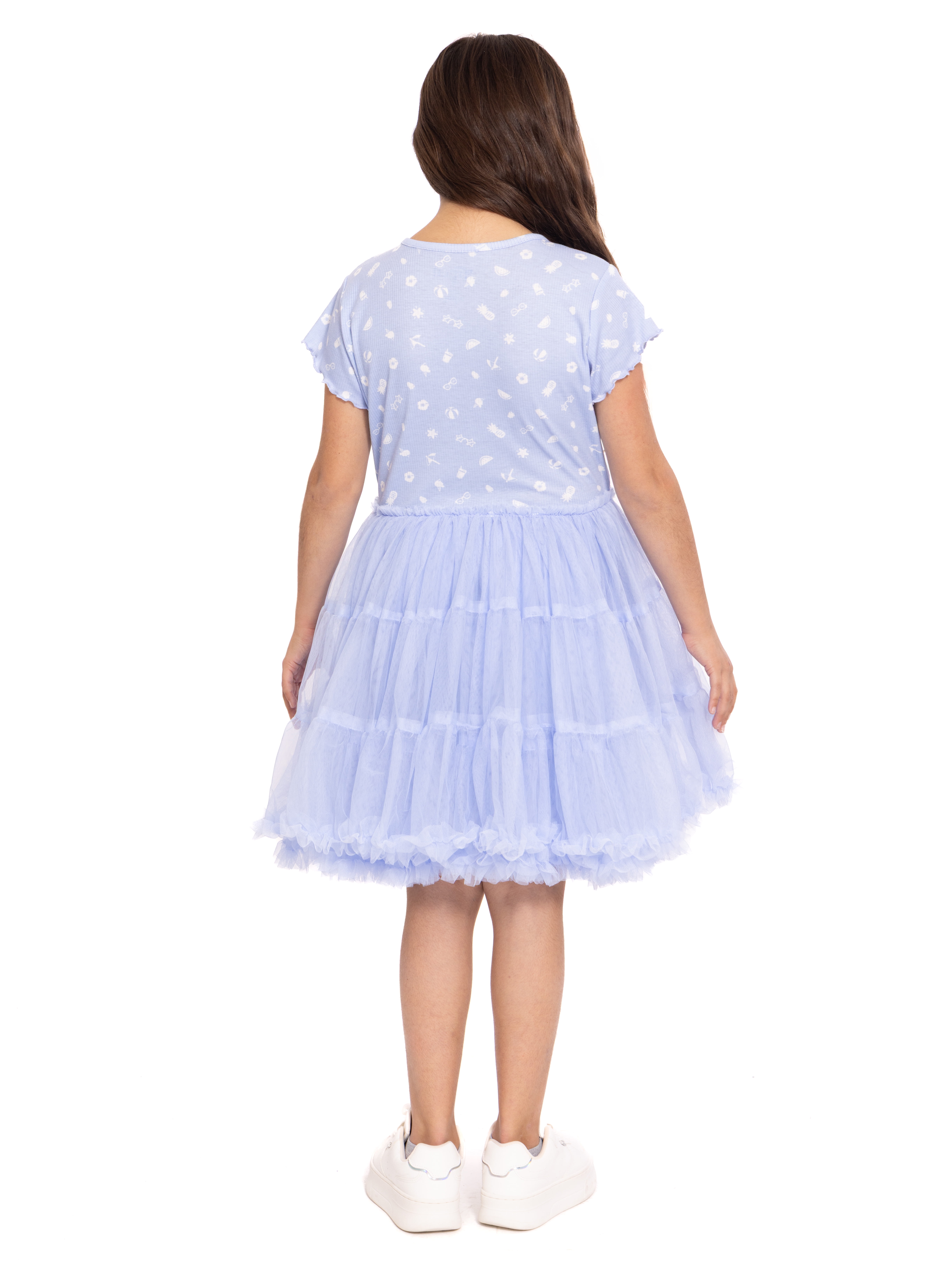 Stitch Girls' Graphic Tutu Dress with Short Sleeves, Sizes 4-12