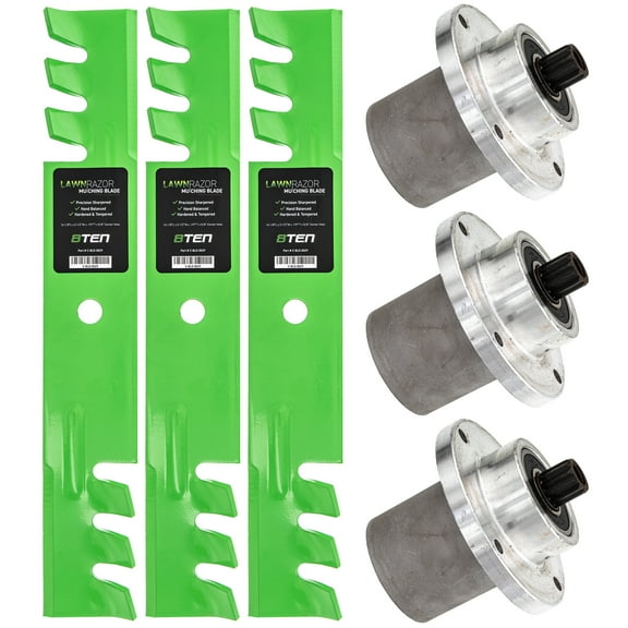 8TEN Spindle Toothed Blade Kit for Hustler FasTrak SD 783506 MK1014623