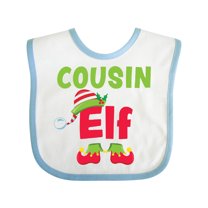 Inktastic Christmas Cousin Elf Boys or Girls Baby Bib