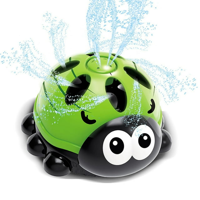 Garden Sprinkler Toy Cartoon Ladybug Rotated Bath Toy Water Spray Toy for Summer