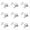 Silver 1.57Inch, variant on 5/10PC Metal Fishing Lures Hard Blade Baits Spinner Metal Spoon Swimbaits for Trout Walleye Crappie Bass Pike Freshwater and Saltwater Fishing