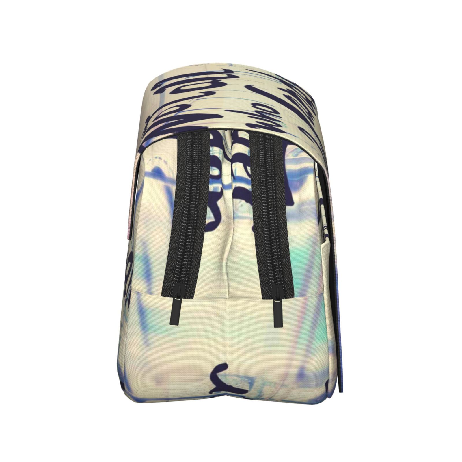 Rateoe Not All Those Who Wander Are Lost Pattern Double Clamshell Pen Case, Storage Organizer with Two Zipper Compartments– Holds Up to 50 Pencils & Pens