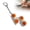 Z-shaped, variant on Caramel Bread Keyboard Fidget Toy, Crisp Sound,Stress Relief Fidget Clicker Keychain, Mini Bread Keyboard FID-get Toy with Crisp Sound for Women Men (Lighting Up)