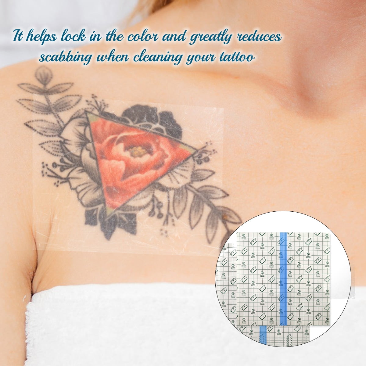 plastic wrap vs. tattoo protection film. what do you prefere? #tattoo ... |  TikTok