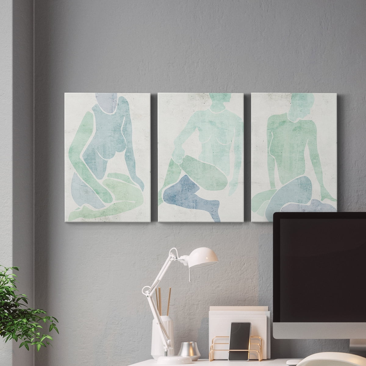 Stretching I Premium Gallery Wrapped Canvas - Ready to Hang - 32 x 48 Each