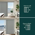 thumbnail image 7 of CHICOLOGY Large Vertical Blinds for Indoor Windows, Light Filtering PVC Slats, 78"W X 84"H, Easy Install, Privacy Shades for Sliding Glass Doors & Living Rooms, Oxford Gray, 7 of 7