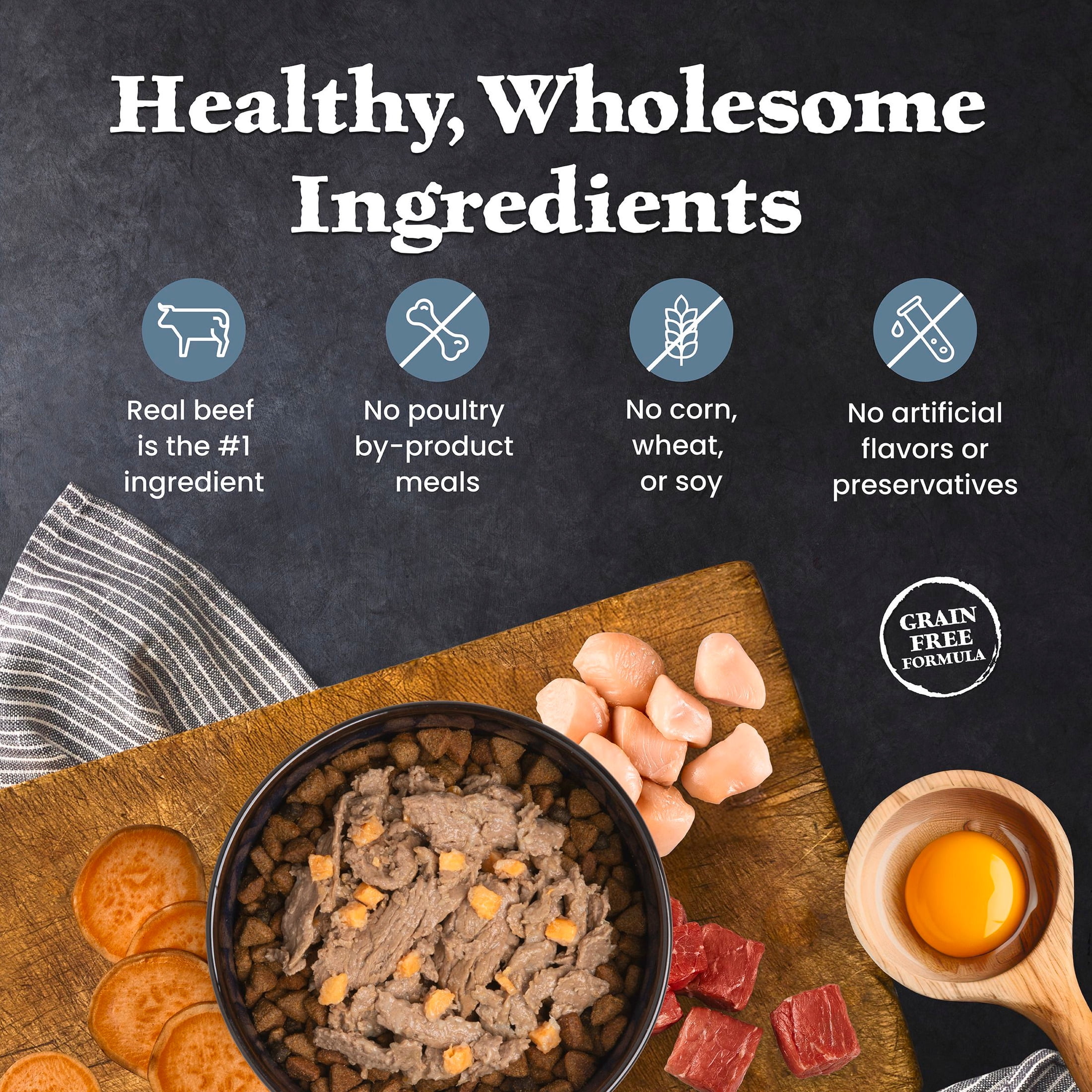 Blue Buffalo Wilderness Wild Meals High-Protein Adult Wet Dog Food, Beef, 9 oz.