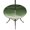 Green, variant on Round Outdoor Tablecloth with Umbrella Hole and Zipper, Orange Ocean Waves Tablecloth with Elastic Waterproof, Coastal Country Abstract Ombre Stripes Patio Table Covers for 45" - 54" Pool Tables