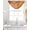 Orange, variant on Marble Grey Sheer Waterfall Valance Curtains for Window, Modern Abstract Ink Painting Luxury Rod Pocket Sheer Topper Swag Curtains for Living Room, Kitchen 38.5"W x 47.2"L, 2 Panels
