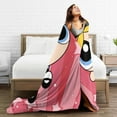 thumbnail image 4 of The Powerpuff Girls Bed Blanket Air Conditioner Quilt Ultra Soft Flannel Blanket All Season Fuzzy Blanket Reversible Fluffy Plush Blanket 60"X50", 4 of 7