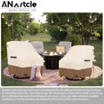 thumbnail image 5 of Anartcle Outdoor Swivel Rocker Chair Cover 2 Pack Patio Swivel Chair Covers For Outdoor Furniture(28W X 33D X 38.5H Inch) Rocking Chair Covers Waterproof Beige&Brown., 5 of 5