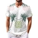 thumbnail image 1 of Summer Men's Popular T-shirt Printed V-neck Short Sleeved T-shirtS, 1 of 5