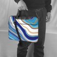thumbnail image 6 of ZICANCN Laptop Case 13 inch, Realistic Agate Gradient Agate Work Shoulder Messenger Business Bag for Women and Men, 6 of 9