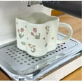 thumbnail image 4 of PINSAI Ceramic Coffee Mug Creative Flower Cup for Office and Home, Dishwasher and Microwave Safe, 4.2oz/120ml for Latte Tea Milk, Mothers Day Gifts, 4 of 4