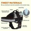 thumbnail image 3 of DogLine - Dog Harness, Reflective No-Pull Adjustable Pet Vest with Handle for Walking, Training, Service and Outdoors - Breathable No - Choke Room for Patches(Purple: Girth 22" - 30"), 3 of 7