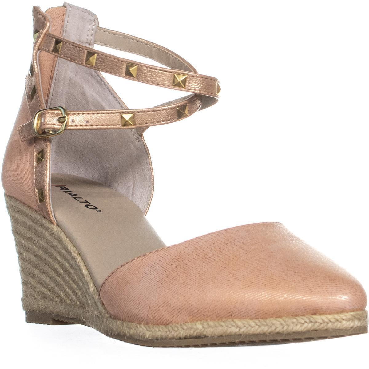 Rialto Womens Rialto Shoes Campari Pointed Toe Wedges, Dusty Rose, 5.5 US