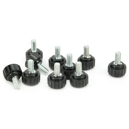 

10Pcs Clamping Knob Jig Bolt Lathe Hand Grip Twist Nut Straight Thread Locking Handle M5x16x10