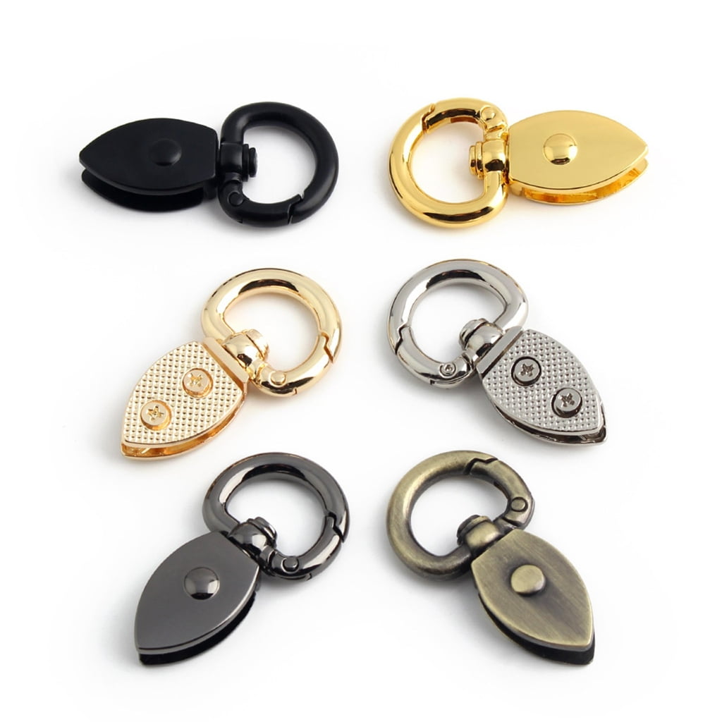 YIEMEEN 2Pcs Antique Metal Spring Clasp Bag Strap Connector