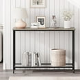 thumbnail image 2 of M optimized Console Table, Sofa Tables Narrow Entryway Table with Wood Shelf and Metal Frame, Behind Couch Table Industrial Hallway Table for Living Room Foyer Bedroom, 2 of 9