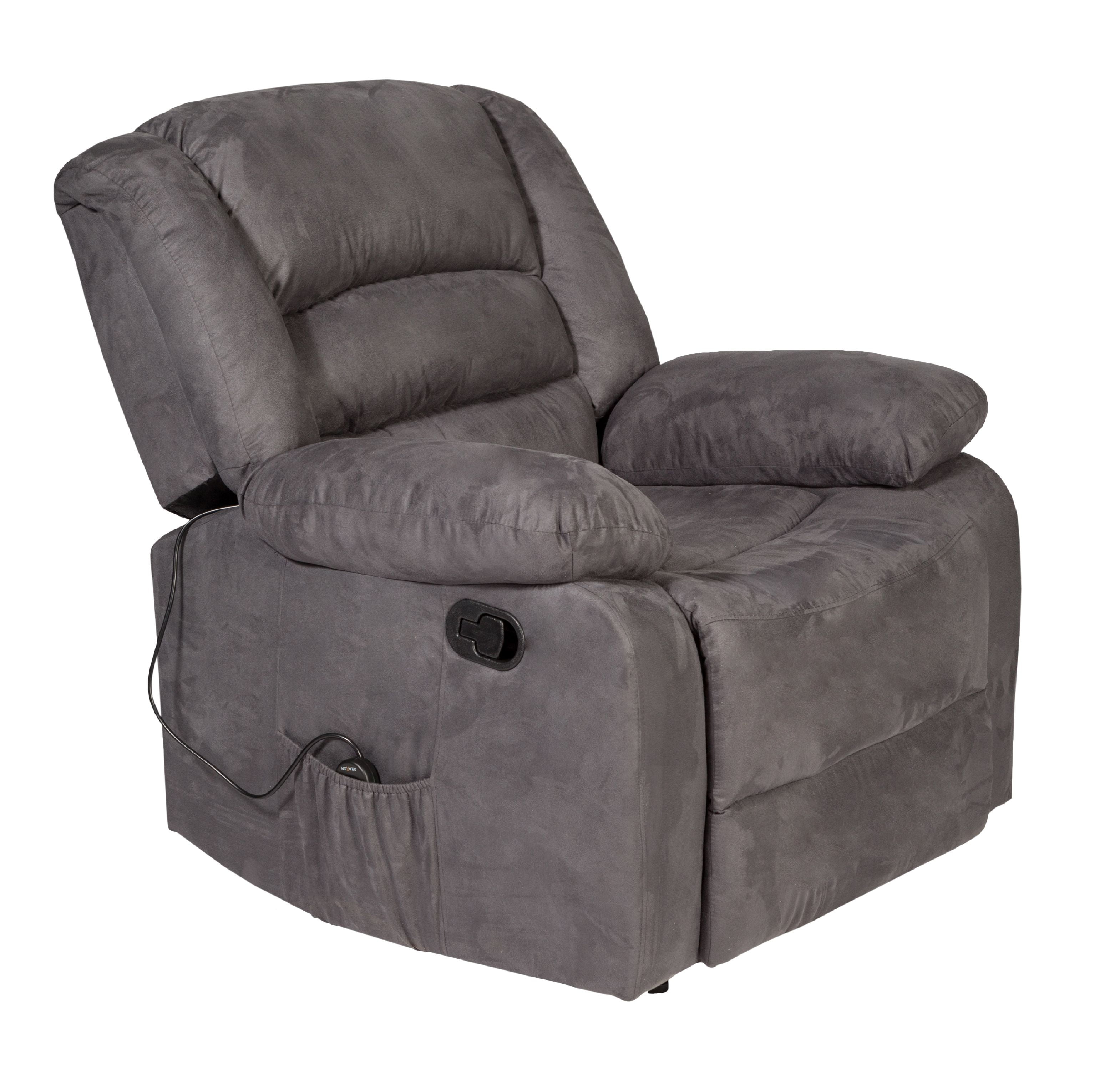 Longstreet Massage Recliner, Charcoal