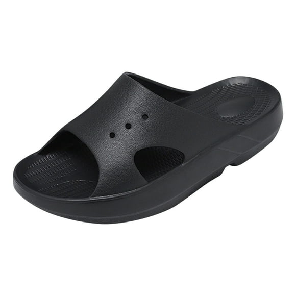 XZNGL Summer Couple Women Men Slippers Slide Lightweight Sandals With Arch Support Bathroom Bath Shoes