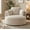Beige, variant on Aukfa Modern Corduroy Round Accent Chair, Compressible Chaise Lounge for Living Room & Bedroom, No Assembly,Orange