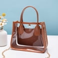 thumbnail image 2 of Transparent Fashion Tote Bag Versatile Shoulder Handbag For Shopping Gym And Travel, 2 of 3