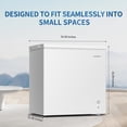 thumbnail image 2 of BANGSON 7.0 Cu.Ft Chest Freezer, Deep Freezer with Adjustable Thermostat, Top Open Door Freezer with Removable Basket, Quiet Operation, Ideal for Kitchen/Apartment/Office, 2 of 8