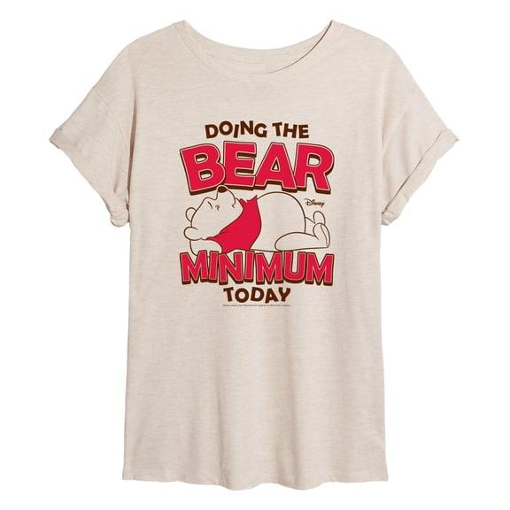 Winnie the Pooh - Bear Minimum Today Oversized Graphic T-Shirt