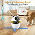 thumbnail image 3 of Cornmi Indoor Automatic Cat Toy Interactive, New Arrival 3 in 1 Cat Interactive Laser Feather Toy, 3 of 8